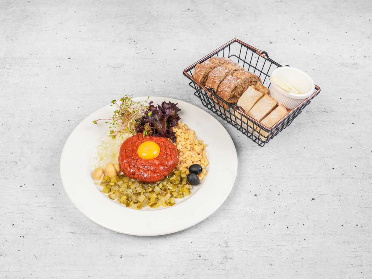Tartare Served with Marinades