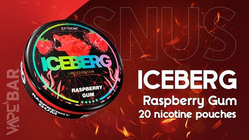 ICEBERG Raspberry Gum