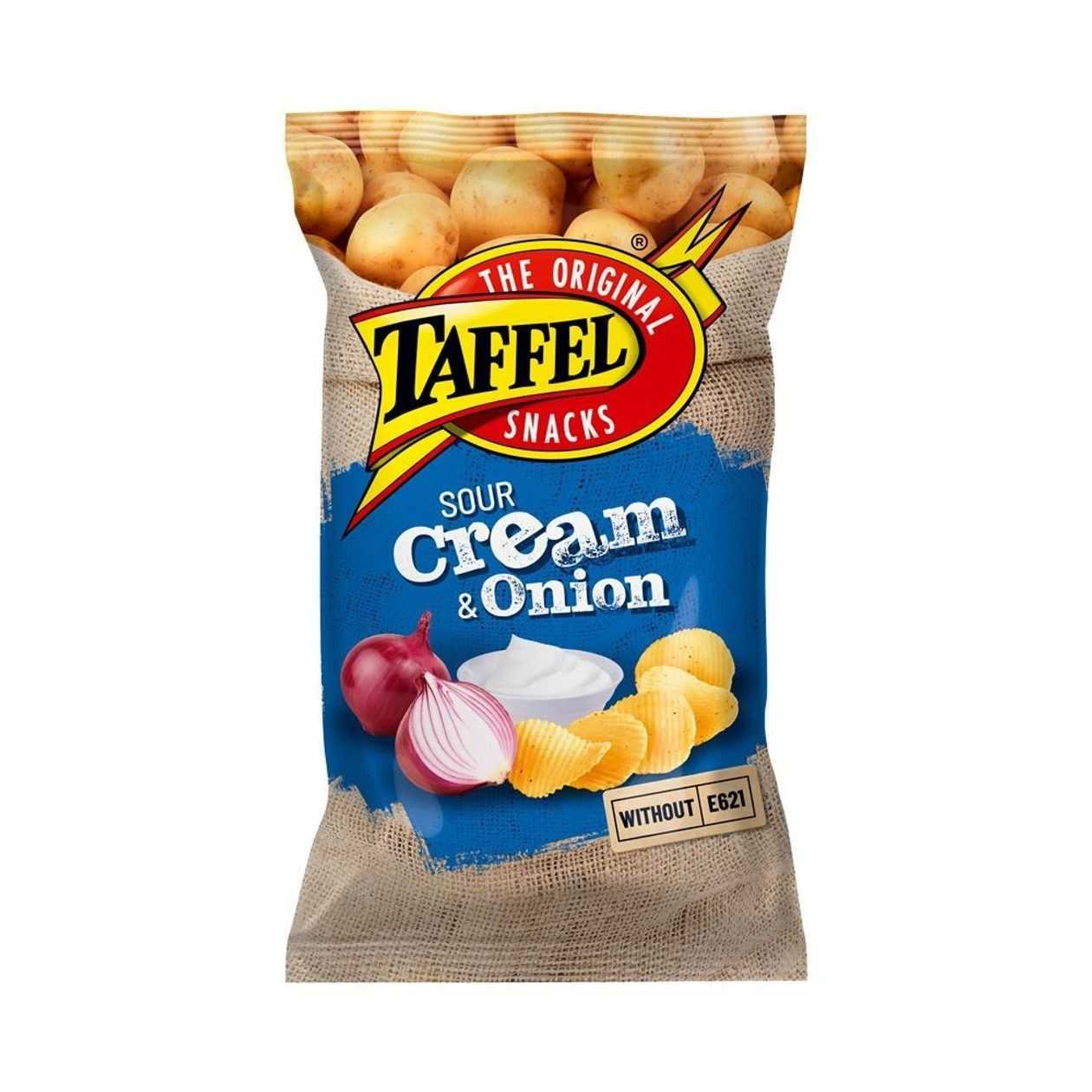 Taffel, Hapukoore- ja sibulamaitselised kartulilaastud , 180g