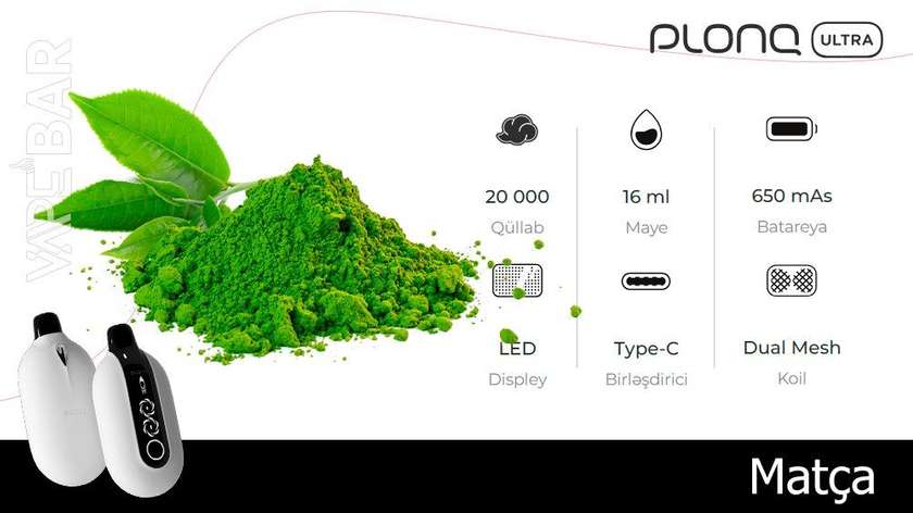 PLONQ Matcha 20000 Ultra
