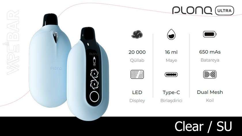 PLONQ Clear 20000 Ultra