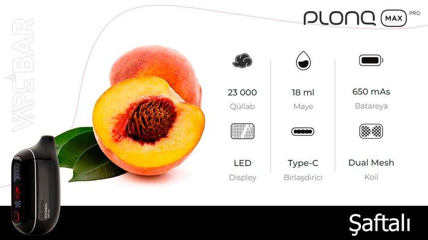 PLONQ Peach Icy 23000 Pro Max