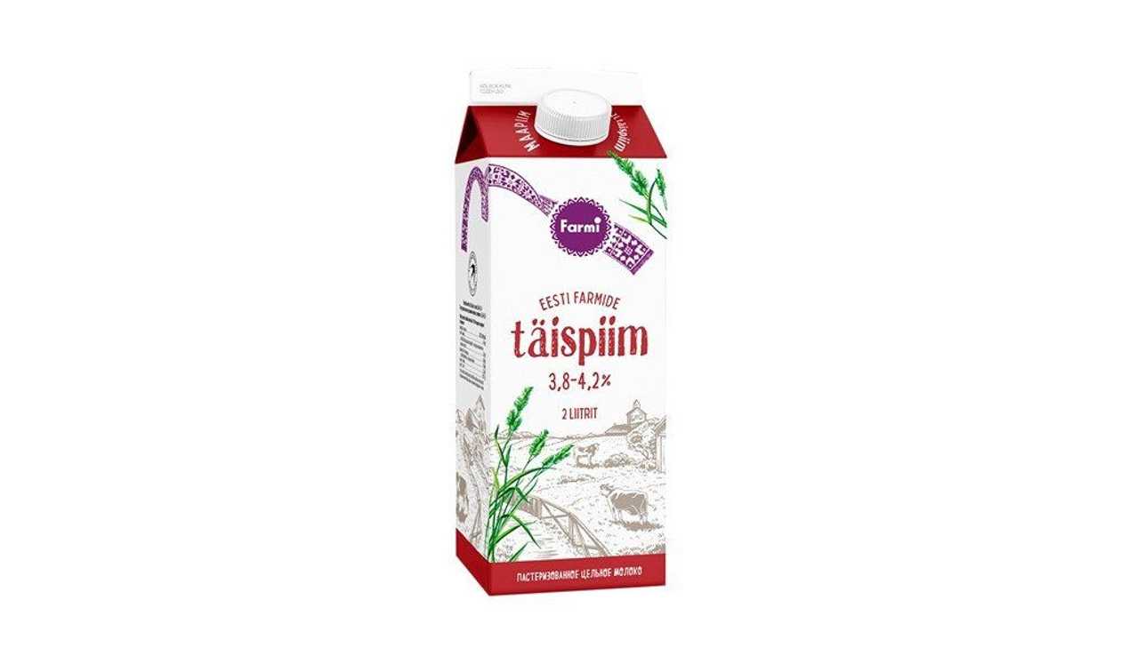 Farmi, Täispiim 3.6%-4.2% pure, 2 l