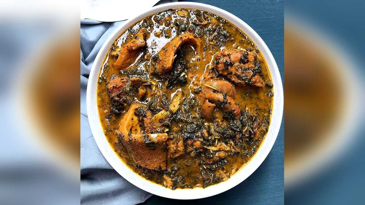 Bitterleaf Soup and Eba