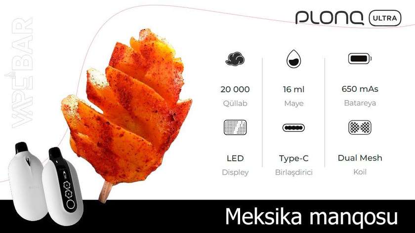 PLONQ Mexican Mango 20000 Ultra