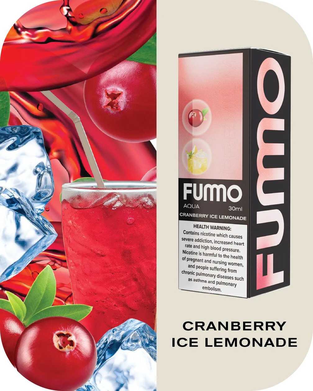 Fummo Aqua Premium Cranberry Ice Lemonade