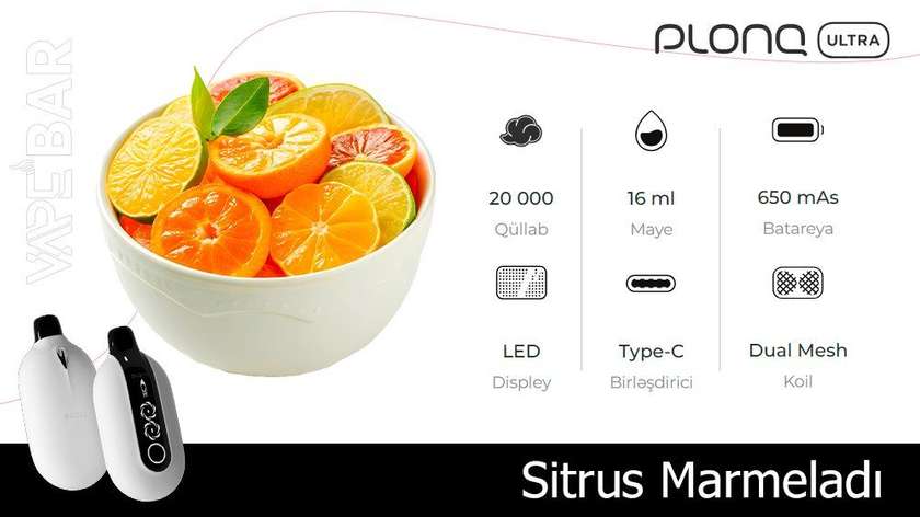 PLONQ White Gummy 20000 Ultra