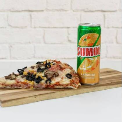 Pizza Slice and Drink