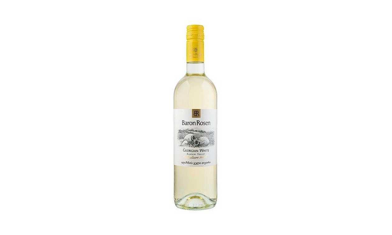 🇬🇪 Baron Rosen, Alazani Medim Sweet White, 75 cl