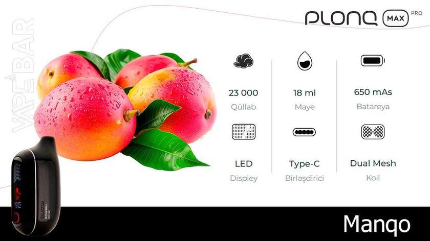 PLONQ Mango Icy 23000 Pro Max