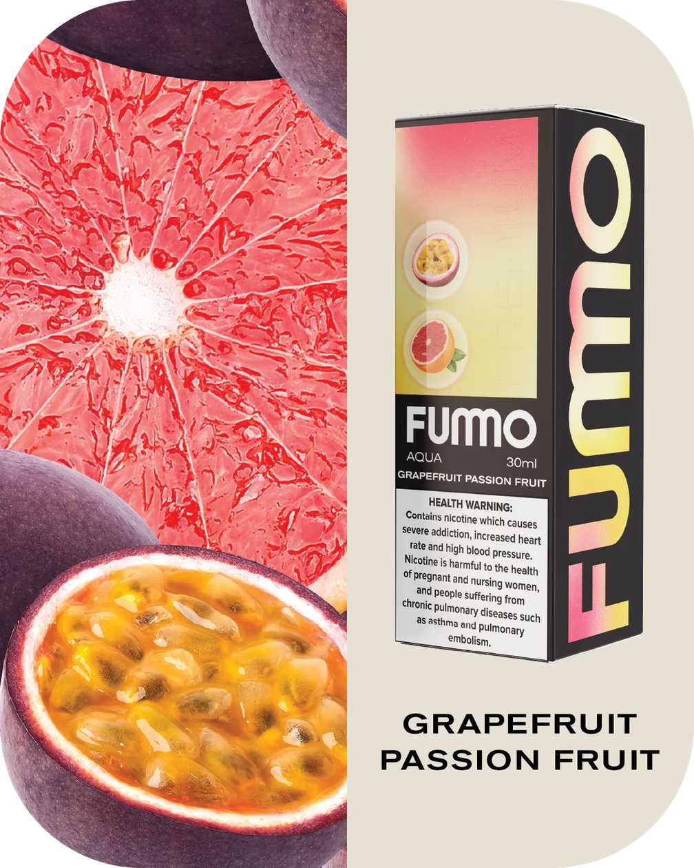 Fummo Aqua Premium Grapefruit Passion Fruit