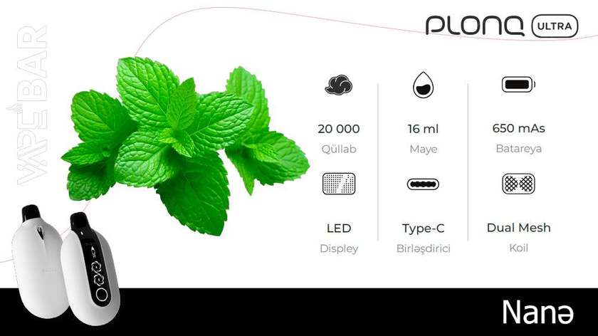 PLONQ LA Mint 20000 Ultra