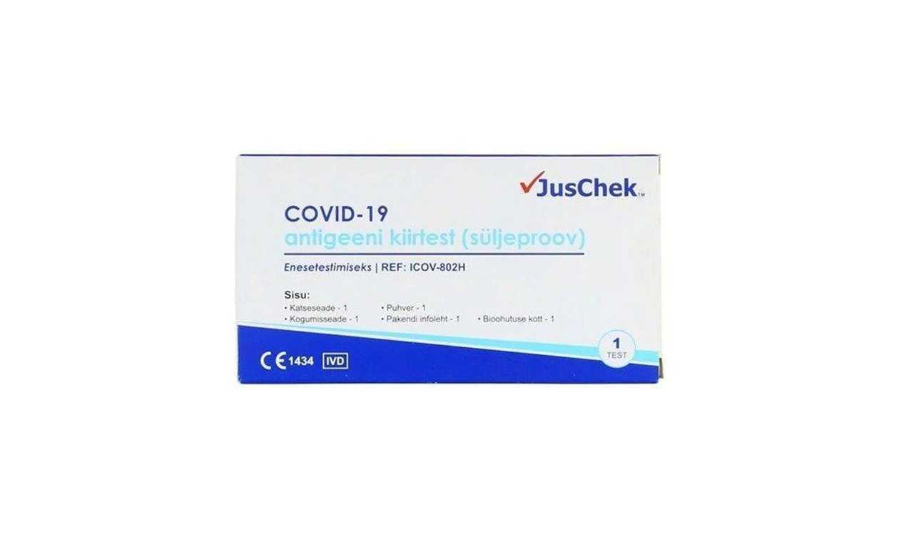 Juschek, COVID-19 antigeeni kiirtest (süljeproov), 1tk