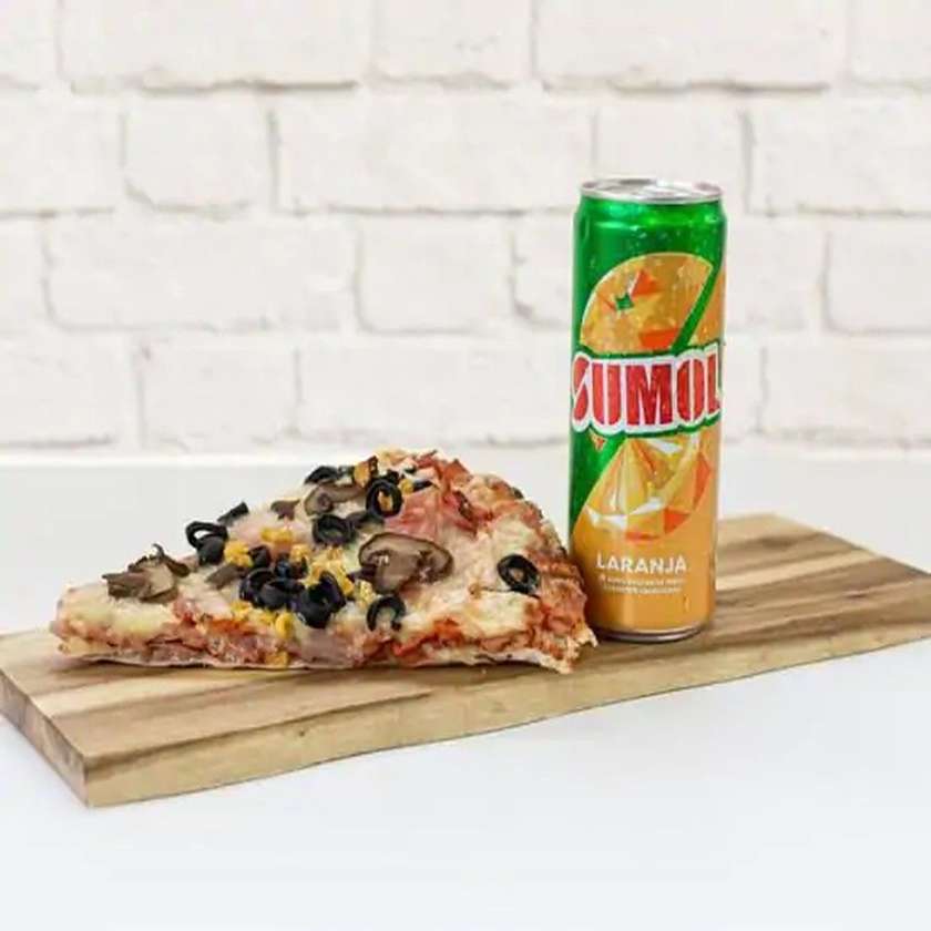 Pizza Slice and Drink
