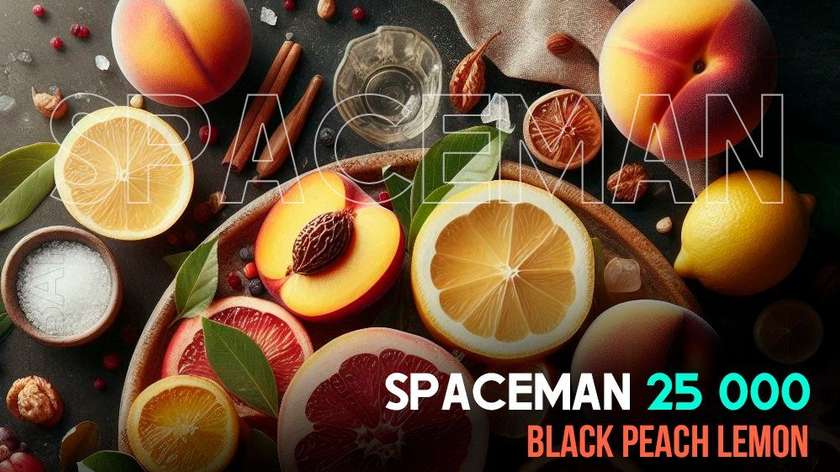 SPACEMAN Black Peach Lemon 25000