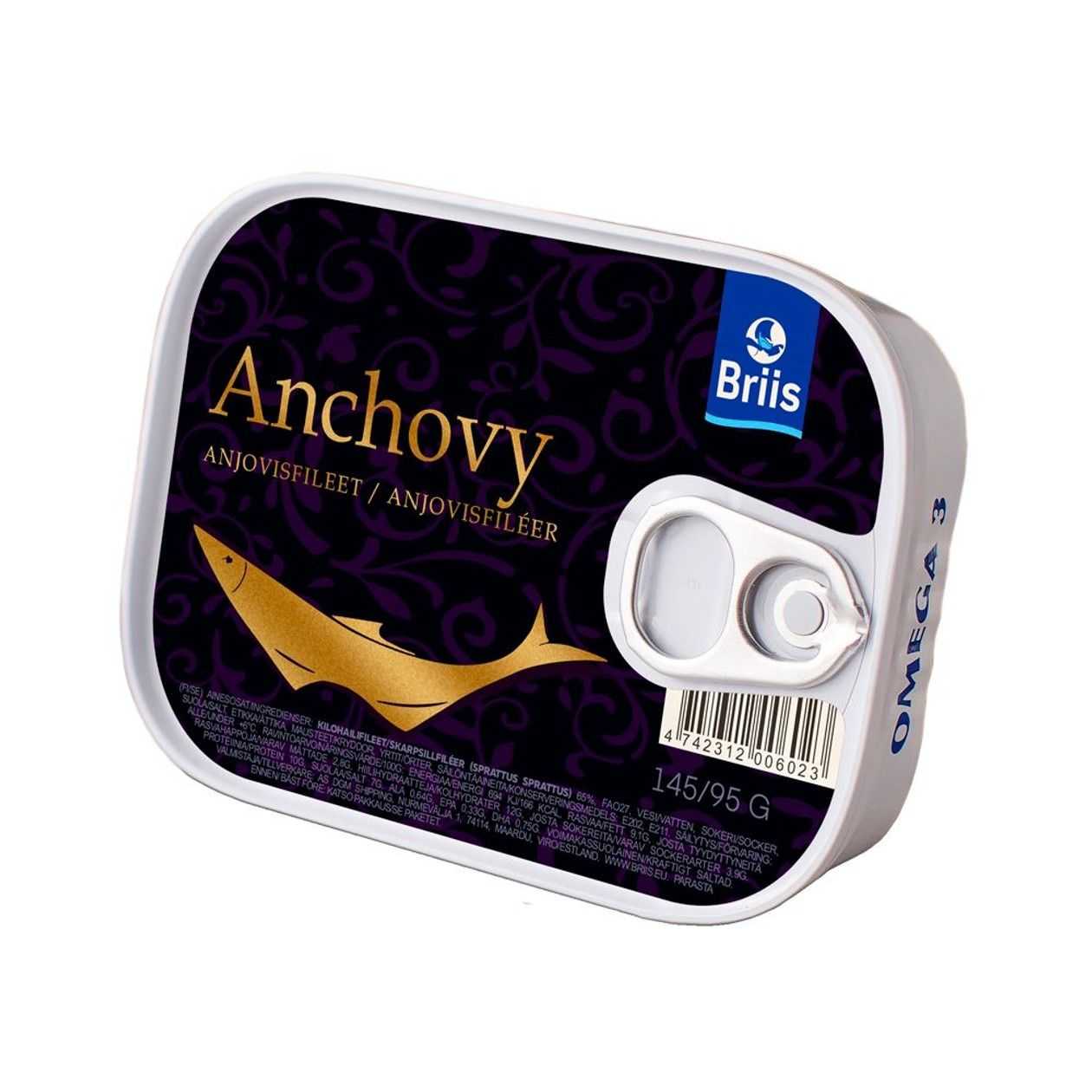 Briis, Anchovy klassikaline filee , 145g