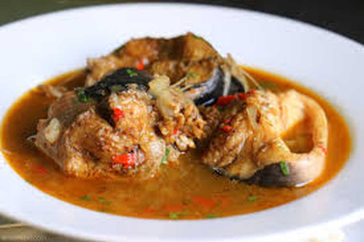 Catfish Pepper Soup with Yam or white rice