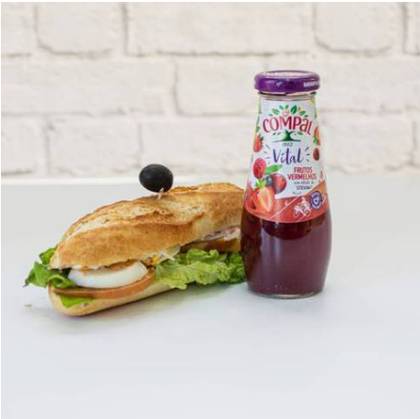 Sandwich and drink