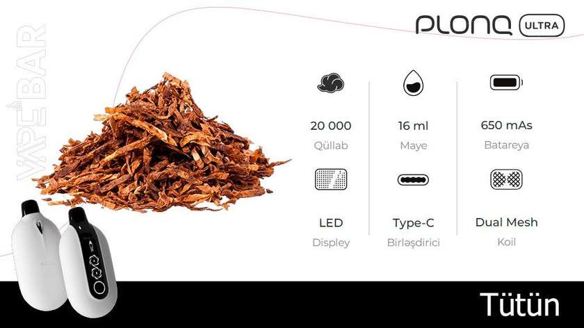 PLONQ Tobacco 20000 Ultra