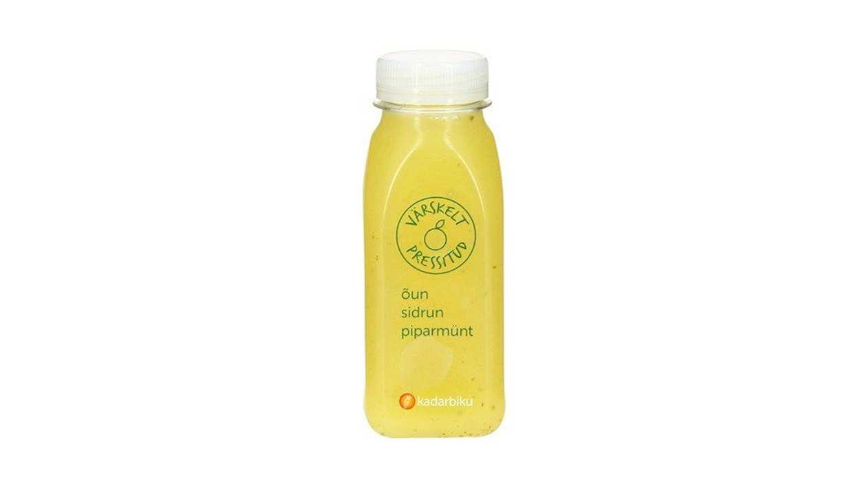 Kadarbiku Köögivili, Õuna, sidruni, piparmündi värskelt pressitud mahl, 250ml