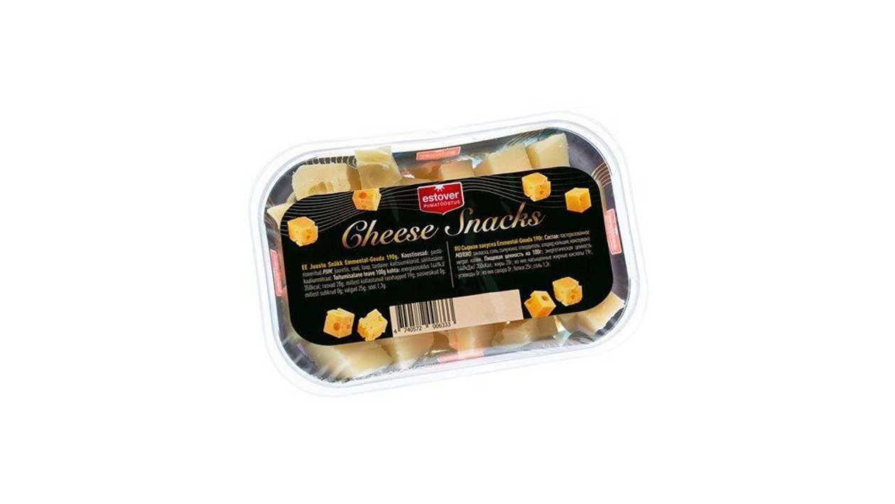 Estover, Juustu snäkk emmental-gouda, 190g