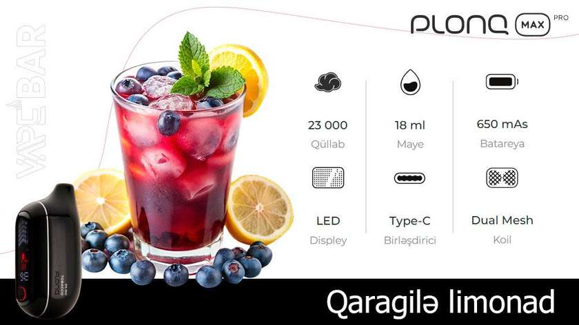 PLONQ Blueberry Lemonade 23000 Pro Max