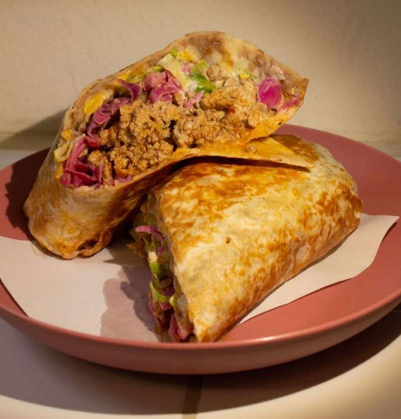 Burrito Pollo asado – grilované kuře v petrželové marinádě