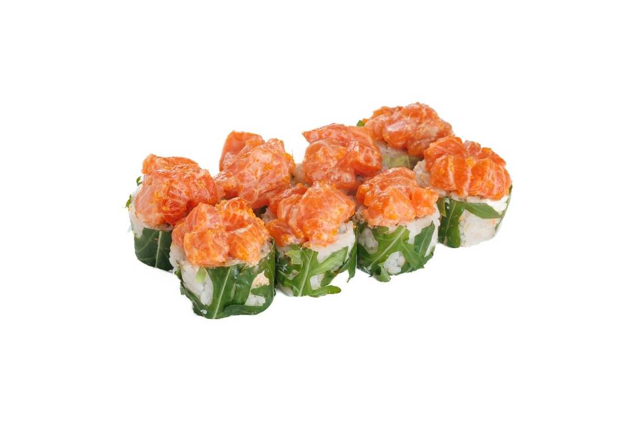 Felix Roll with Salmon and Arugula