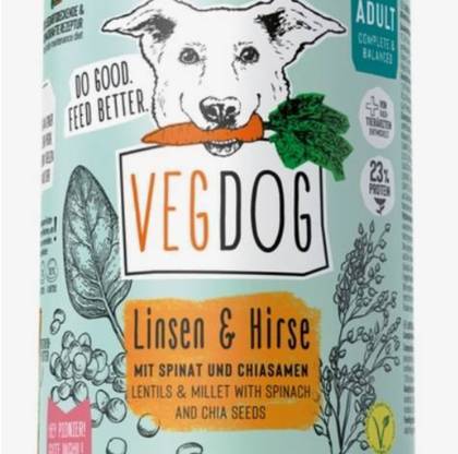 Lentil, Millet and Chia Pâté (Vegdog)
