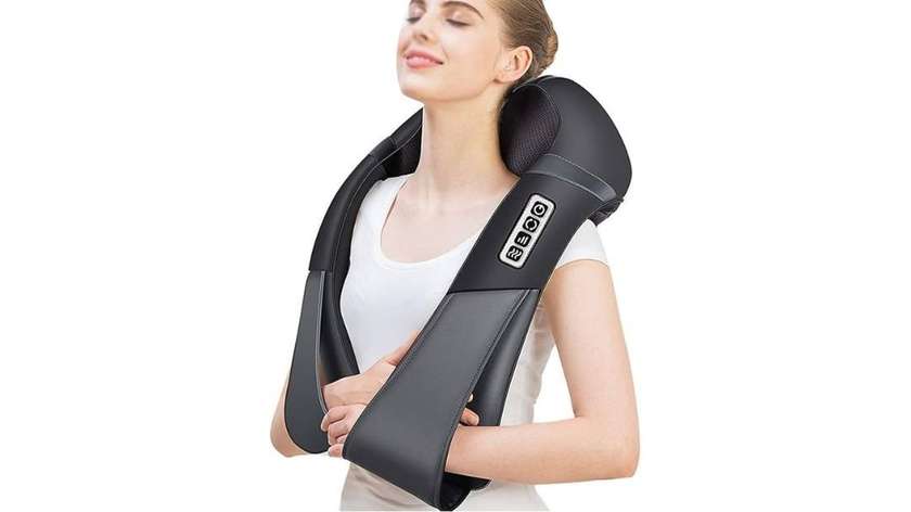Neck Massager, Adjustable Intensity Used to Relieve Muscle Pain Rechargeable