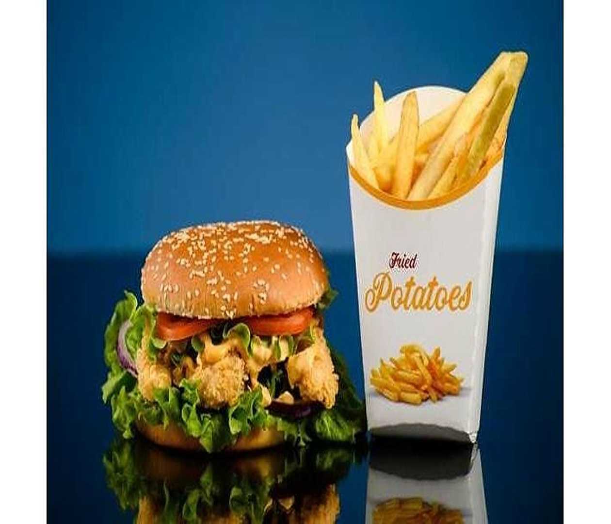 Vegas Burger Menu + French Fries (600g)