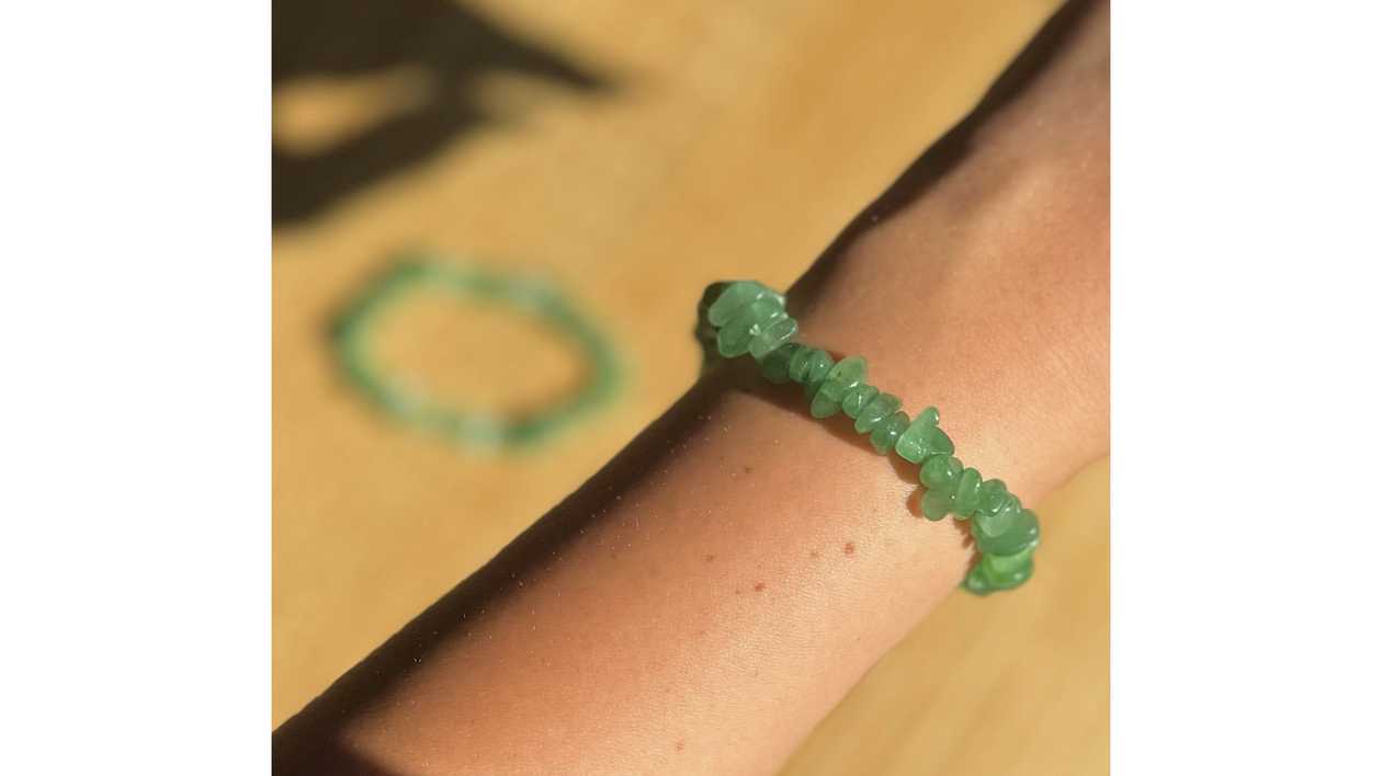 Green Aventurine Chip Bracelet