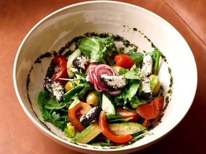Greek Salad with Roasted Peppers