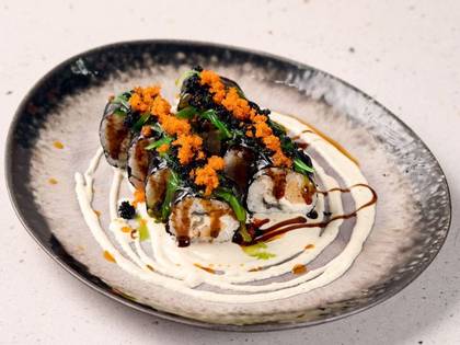 Eel and Tamago Roll