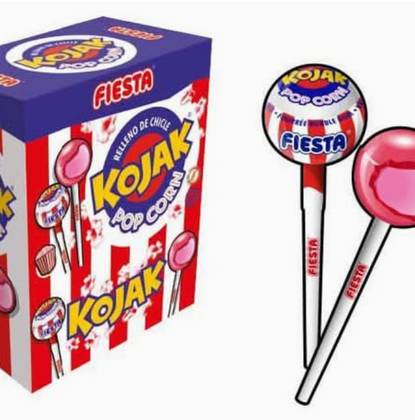 Kojak Popcorn Lollipop