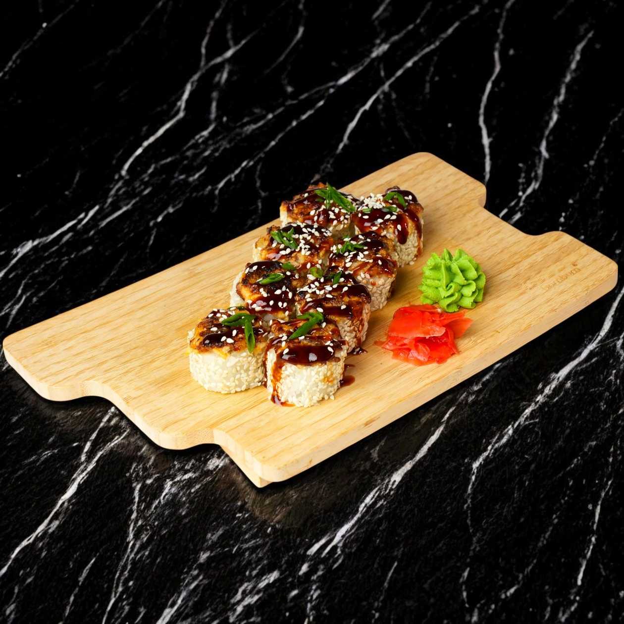 Baked roll with eel