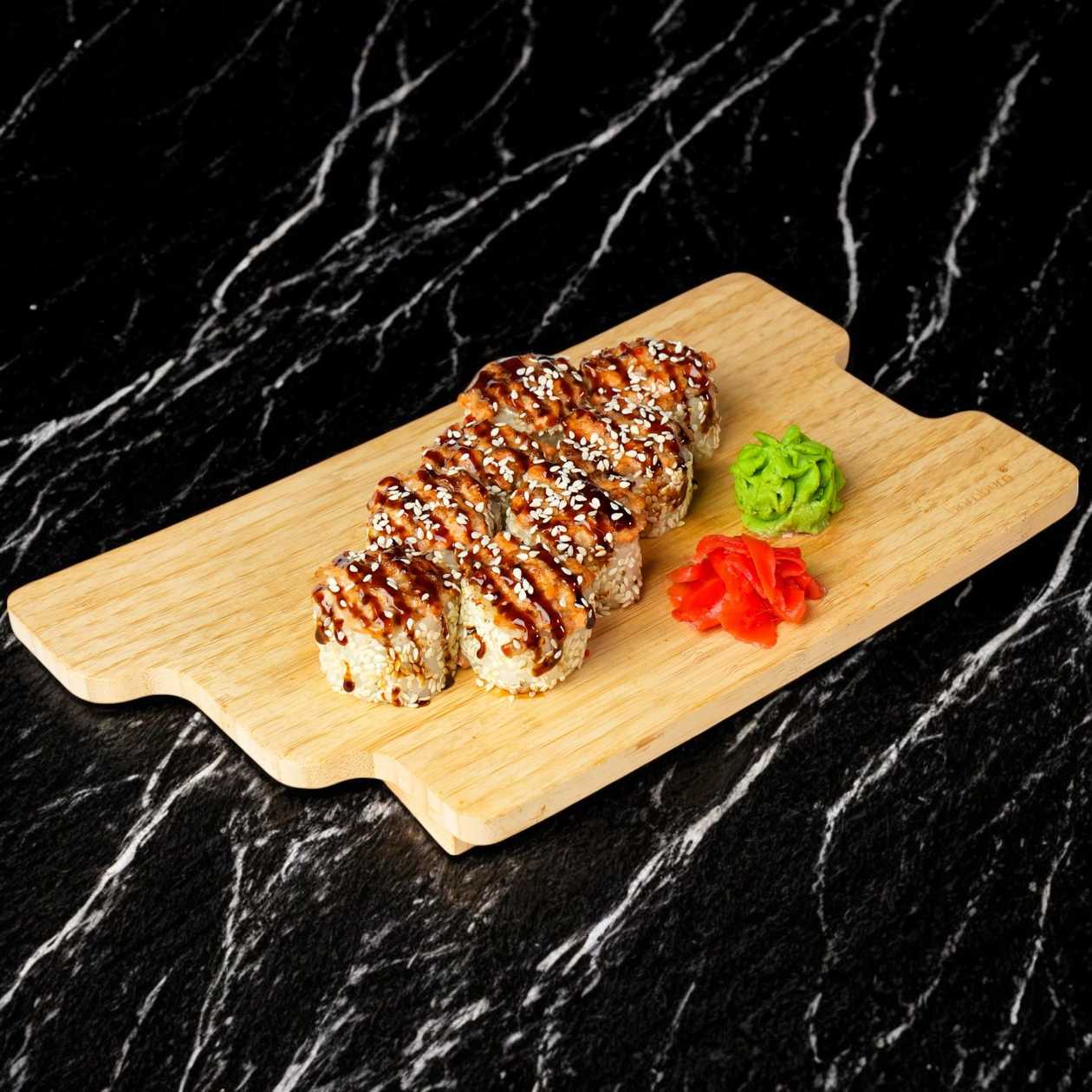 Baked Roll with Salmon
