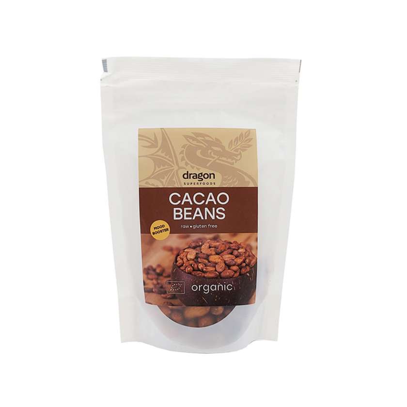 9994487 Organic Cacao Beans, 100 g, Dragon Superfoods