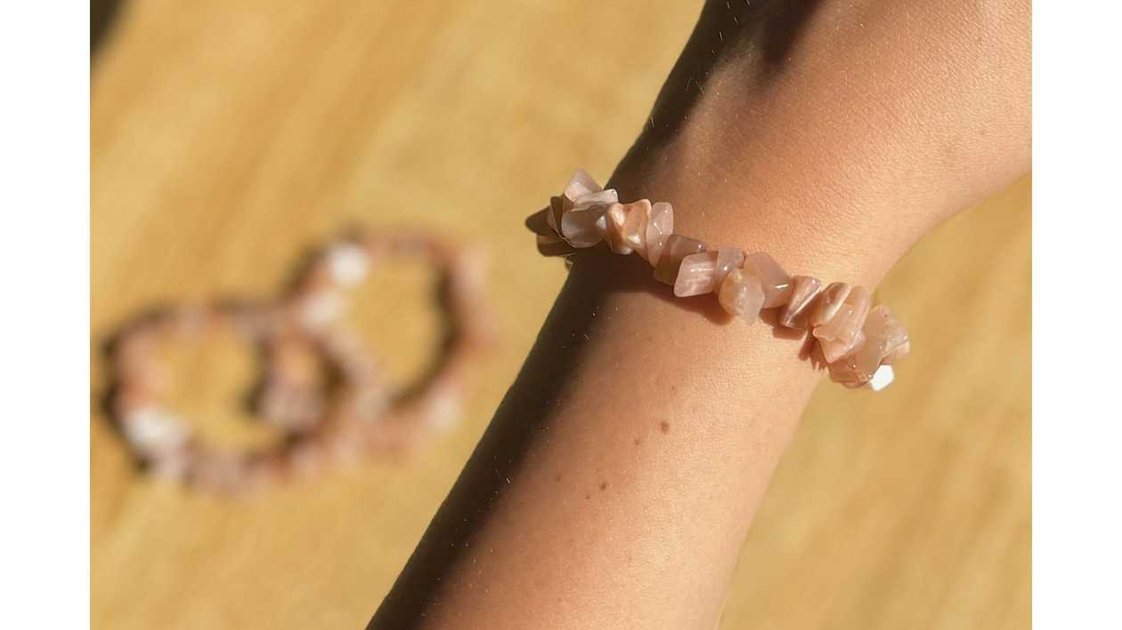 Moonstone Chip Bracelet