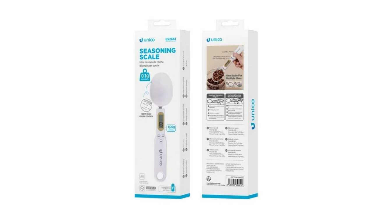 Unico-Digital Spoon Scale, Electronic Measuring Spoon for Food.