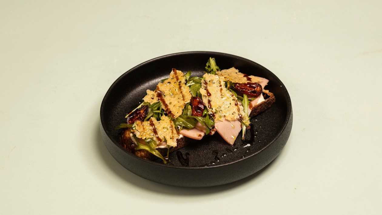 Smoked Turkey Open Sandwich