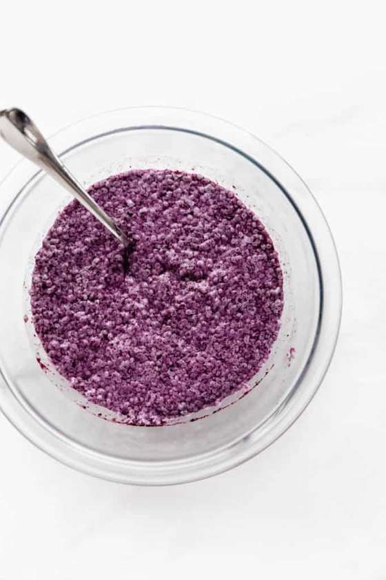 Budinca de chia cu fructe de padure fara zahar rafinat - fara gluten