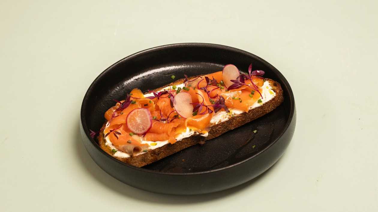 Smoked Salmon Open Sandwich