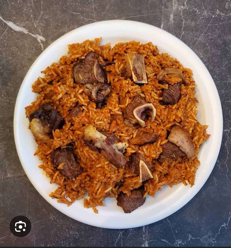 Goat jollof/Friedrice
