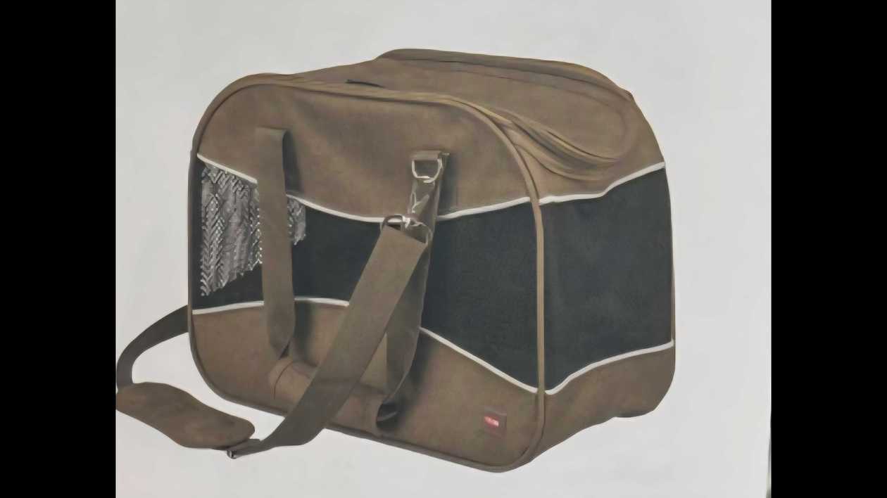 alison cat/small dog material lightweight carrier khaki green