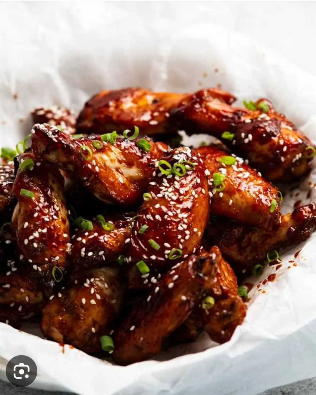 Sticky honey wings