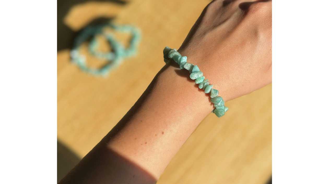 Amazonite Chip Bracelet