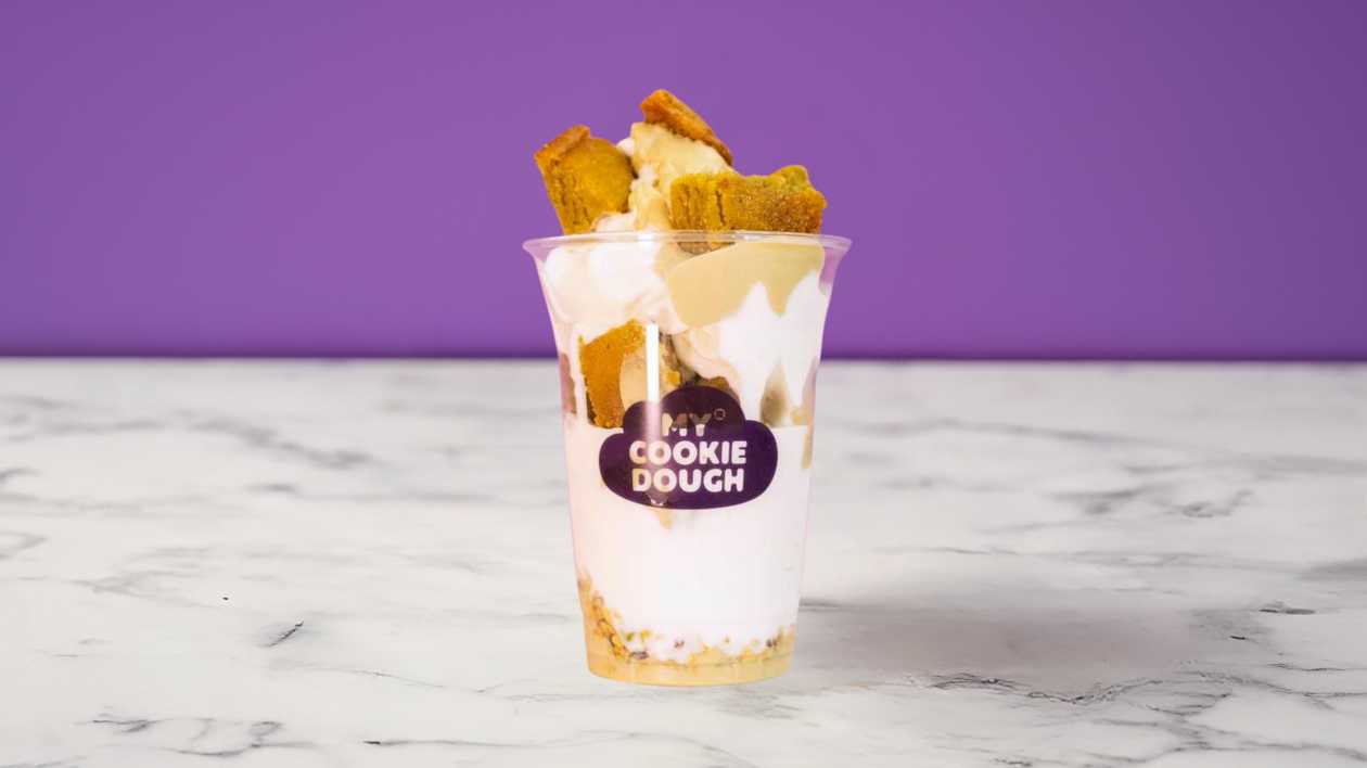 Pistachio Cookie Dough Sundae