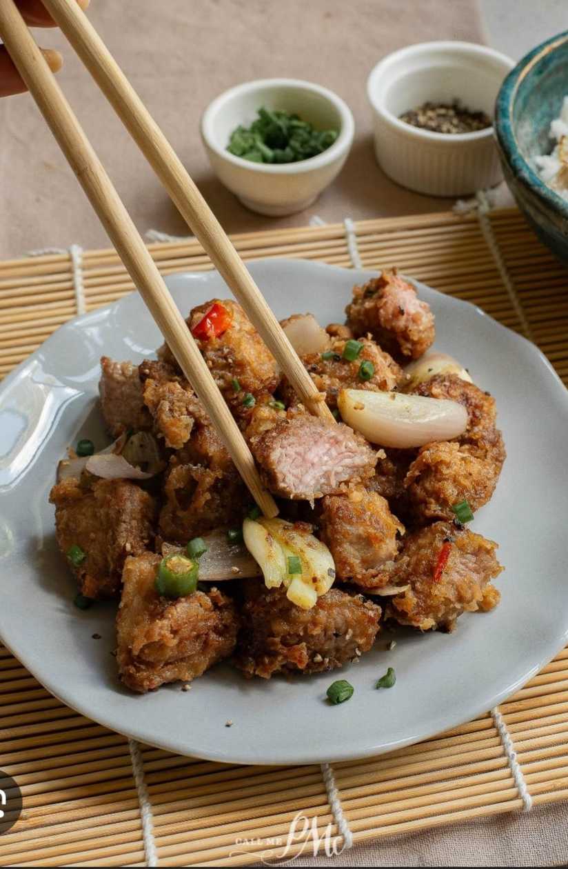 Spicy pork chops