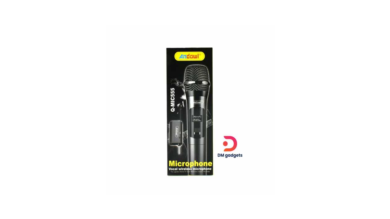 #387F#Andowl®Q-MIC555 Professional wireless recording microphone -Black